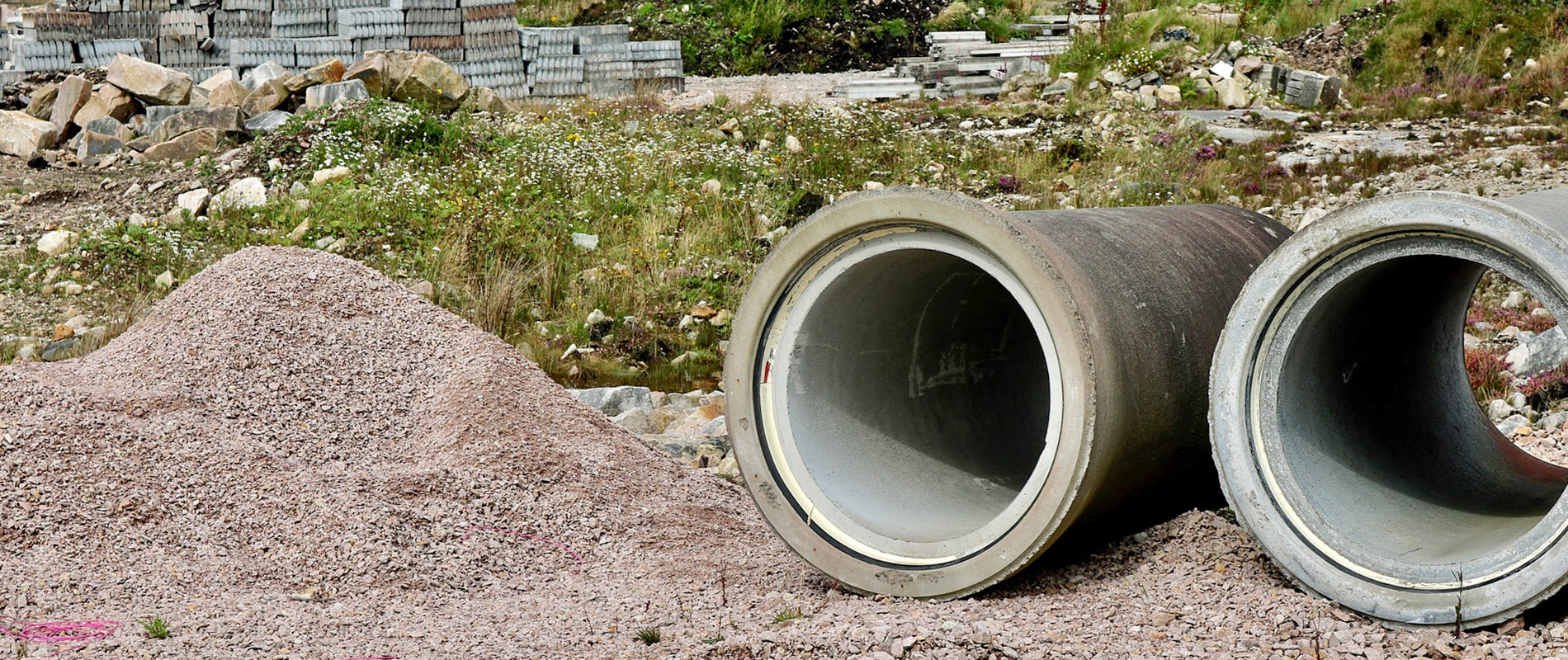 Water/Sewer concrete pipes